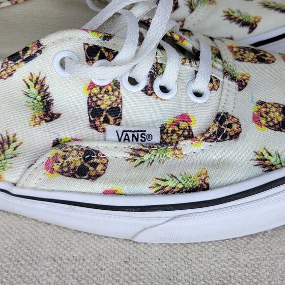 VANS Drained & Confused Aloha Pineapple Skull Low Sneakers Unisex M 7.5/ W 9 - Picture 10 of 14